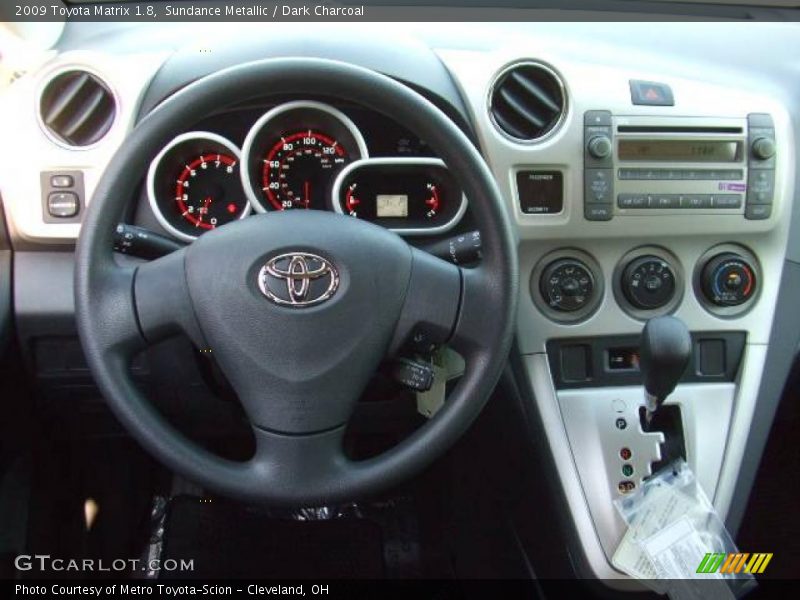 Sundance Metallic / Dark Charcoal 2009 Toyota Matrix 1.8
