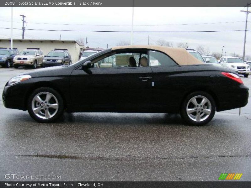 Black / Ivory 2008 Toyota Solara SLE V6 Convertible