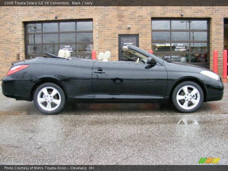 Black / Ivory 2008 Toyota Solara SLE V6 Convertible