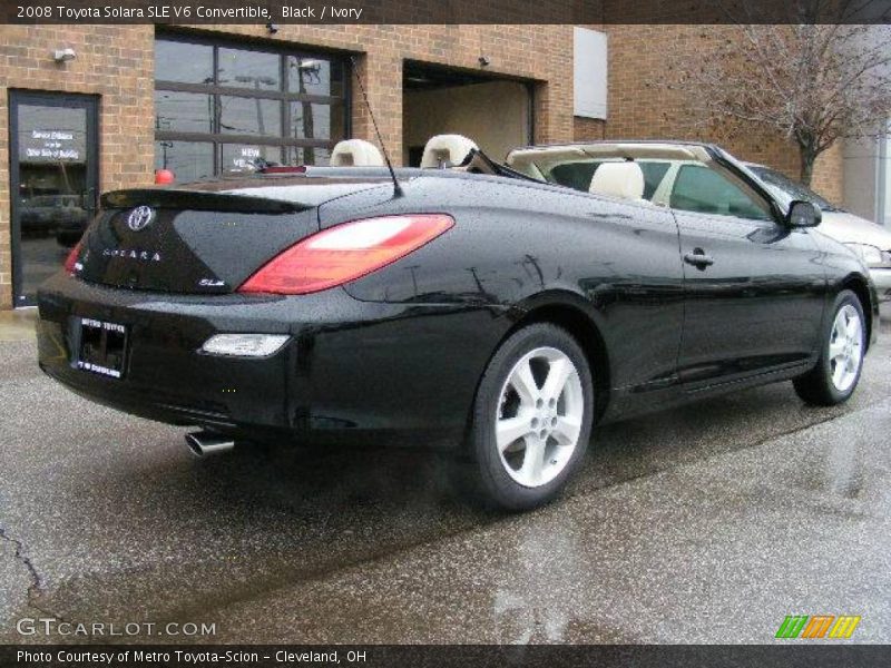 Black / Ivory 2008 Toyota Solara SLE V6 Convertible