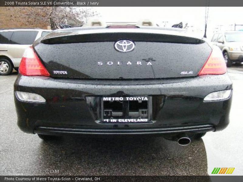 Black / Ivory 2008 Toyota Solara SLE V6 Convertible