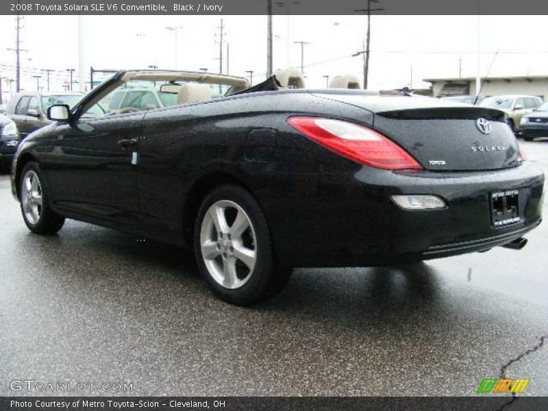 Black / Ivory 2008 Toyota Solara SLE V6 Convertible