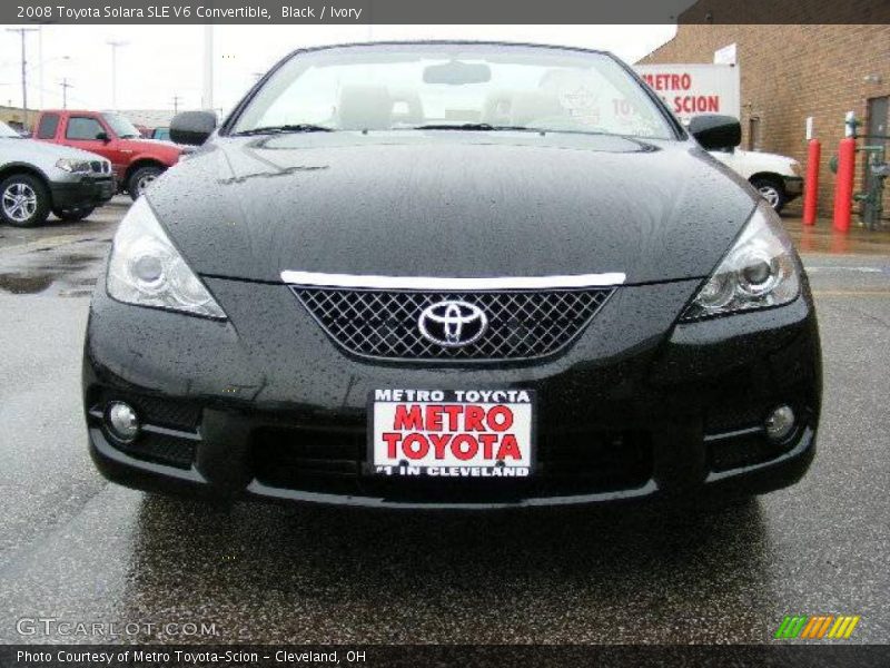 Black / Ivory 2008 Toyota Solara SLE V6 Convertible