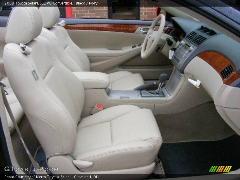 Black / Ivory 2008 Toyota Solara SLE V6 Convertible