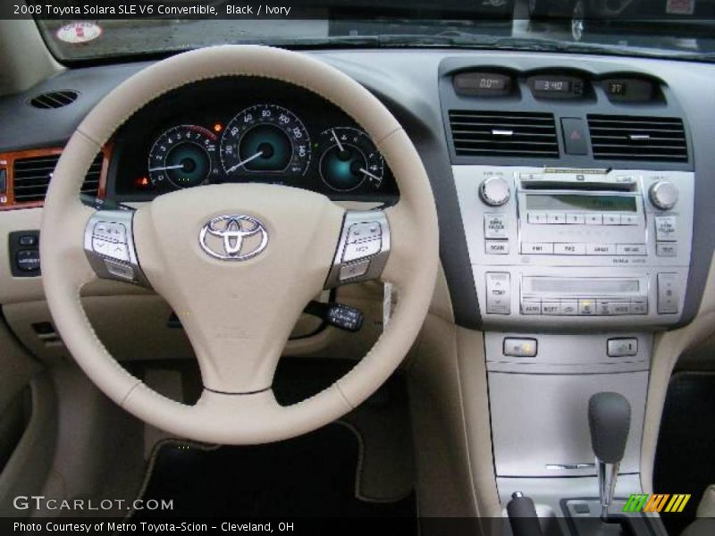 Black / Ivory 2008 Toyota Solara SLE V6 Convertible