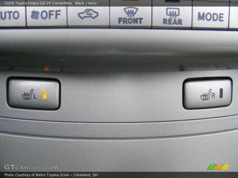 Black / Ivory 2008 Toyota Solara SLE V6 Convertible