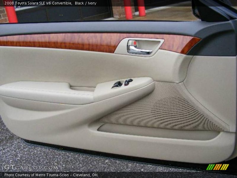 Black / Ivory 2008 Toyota Solara SLE V6 Convertible