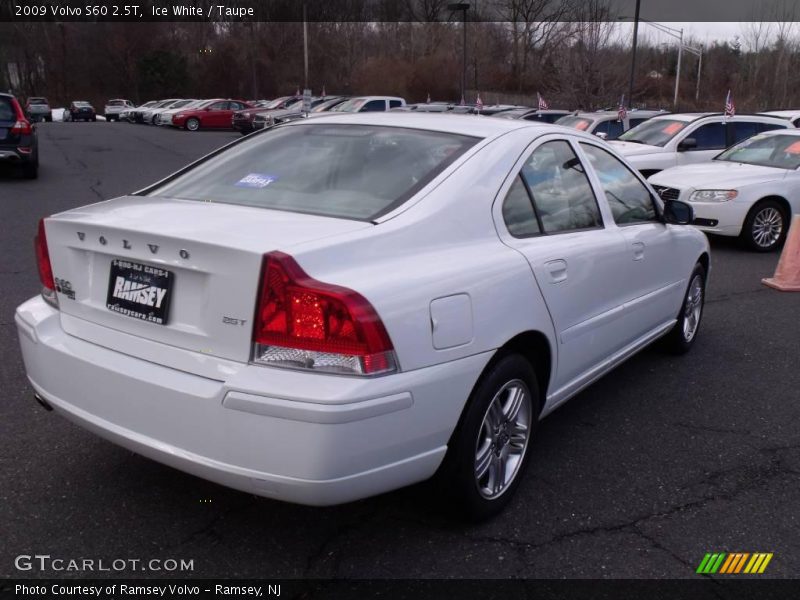 Ice White / Taupe 2009 Volvo S60 2.5T