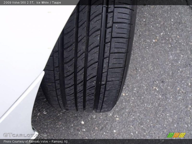 Ice White / Taupe 2009 Volvo S60 2.5T