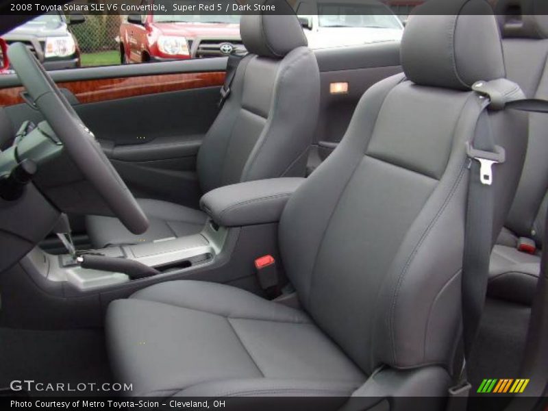 Super Red 5 / Dark Stone 2008 Toyota Solara SLE V6 Convertible