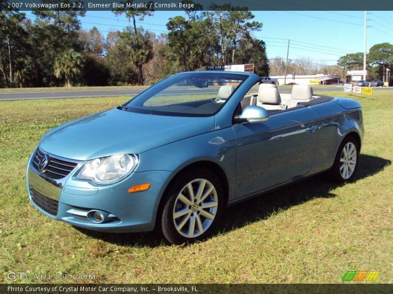 Eismeer Blue Metallic / Cornsilk Beige 2007 Volkswagen Eos 3.2