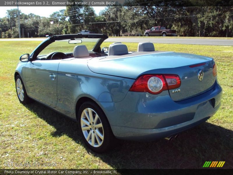 Eismeer Blue Metallic / Cornsilk Beige 2007 Volkswagen Eos 3.2