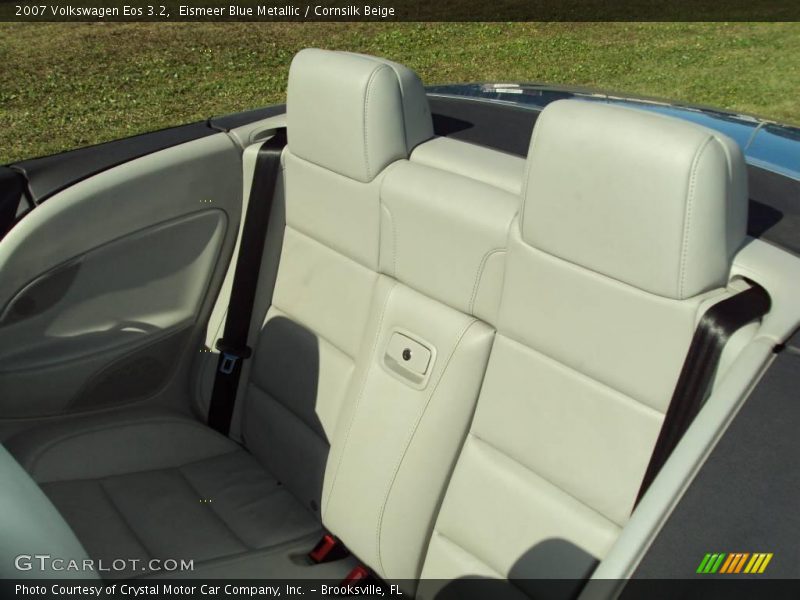 Eismeer Blue Metallic / Cornsilk Beige 2007 Volkswagen Eos 3.2