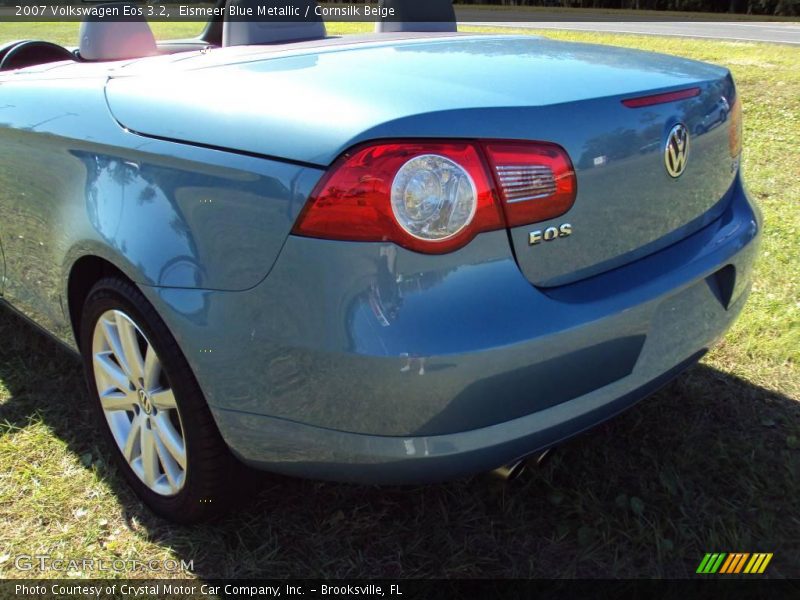 Eismeer Blue Metallic / Cornsilk Beige 2007 Volkswagen Eos 3.2