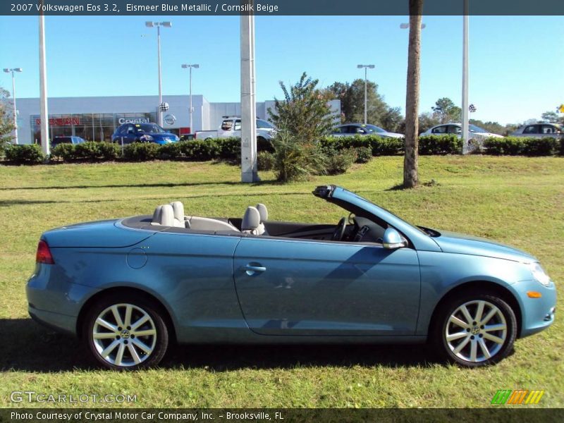 Eismeer Blue Metallic / Cornsilk Beige 2007 Volkswagen Eos 3.2