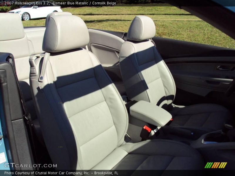 Eismeer Blue Metallic / Cornsilk Beige 2007 Volkswagen Eos 3.2