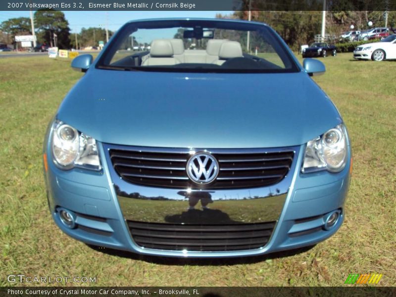 Eismeer Blue Metallic / Cornsilk Beige 2007 Volkswagen Eos 3.2