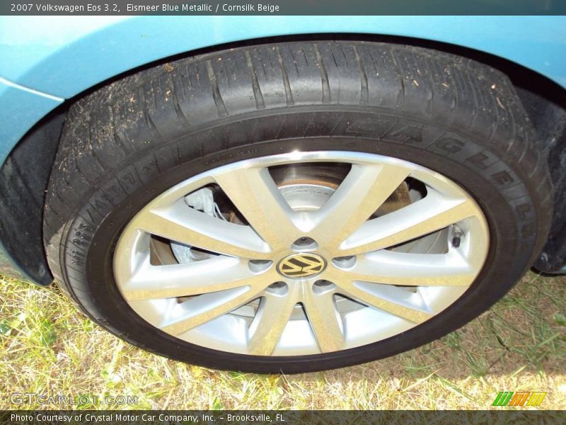Eismeer Blue Metallic / Cornsilk Beige 2007 Volkswagen Eos 3.2