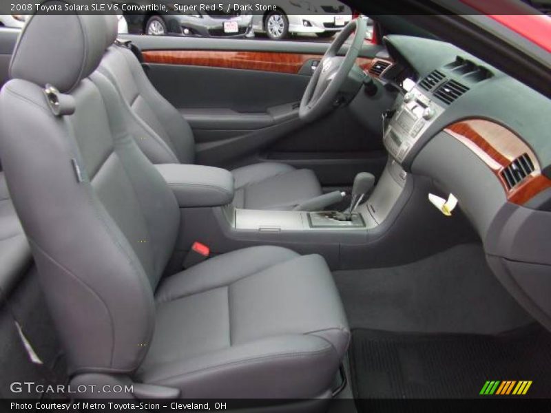 Super Red 5 / Dark Stone 2008 Toyota Solara SLE V6 Convertible