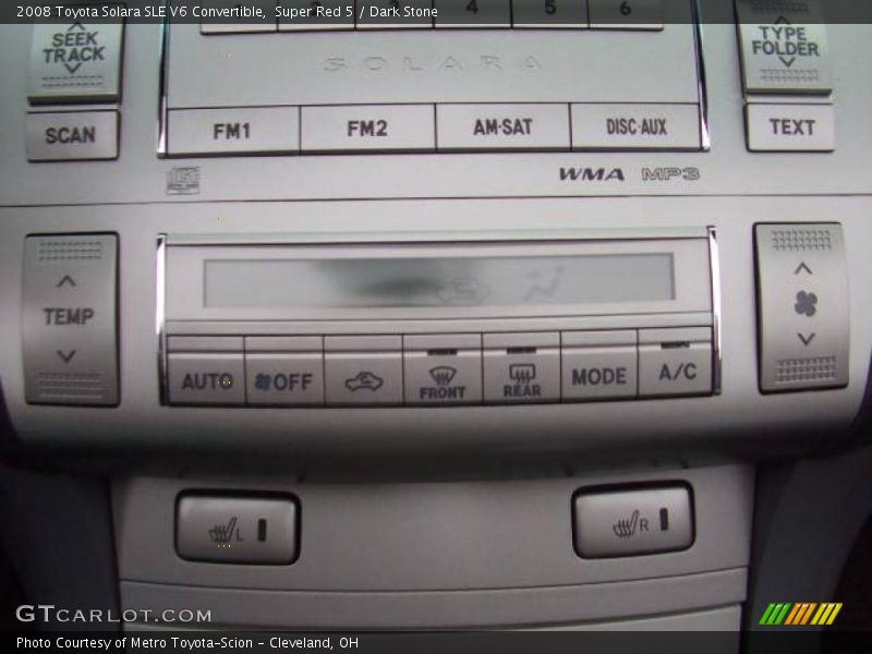Super Red 5 / Dark Stone 2008 Toyota Solara SLE V6 Convertible