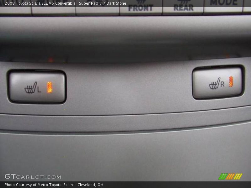 Super Red 5 / Dark Stone 2008 Toyota Solara SLE V6 Convertible