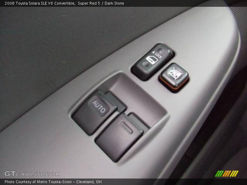 Super Red 5 / Dark Stone 2008 Toyota Solara SLE V6 Convertible