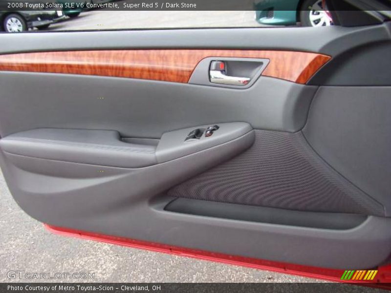 Super Red 5 / Dark Stone 2008 Toyota Solara SLE V6 Convertible