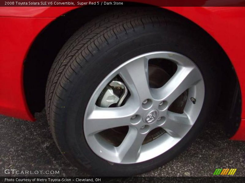 Super Red 5 / Dark Stone 2008 Toyota Solara SLE V6 Convertible