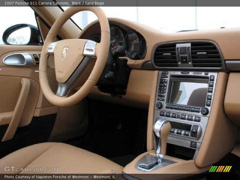 Black / Sand Beige 2007 Porsche 911 Carrera Cabriolet