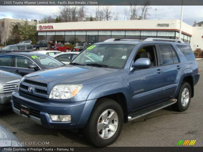Pacific Blue Metallic / Stone 2003 Toyota 4Runner Limited 4x4