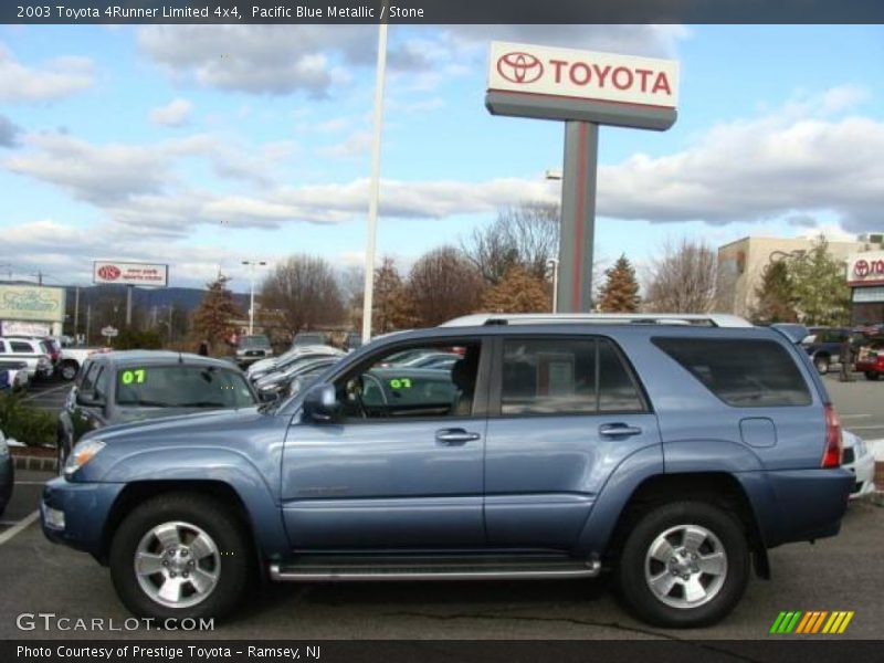 Pacific Blue Metallic / Stone 2003 Toyota 4Runner Limited 4x4