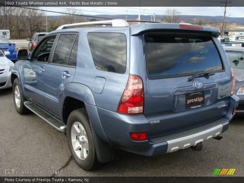 Pacific Blue Metallic / Stone 2003 Toyota 4Runner Limited 4x4