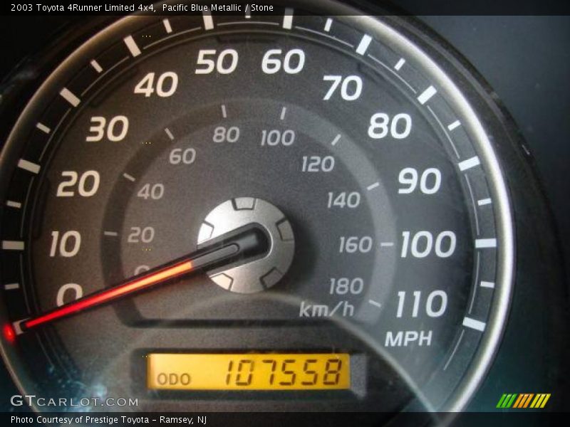 Pacific Blue Metallic / Stone 2003 Toyota 4Runner Limited 4x4