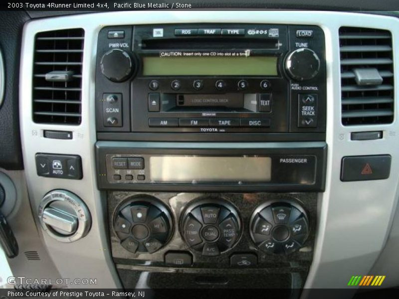 Pacific Blue Metallic / Stone 2003 Toyota 4Runner Limited 4x4
