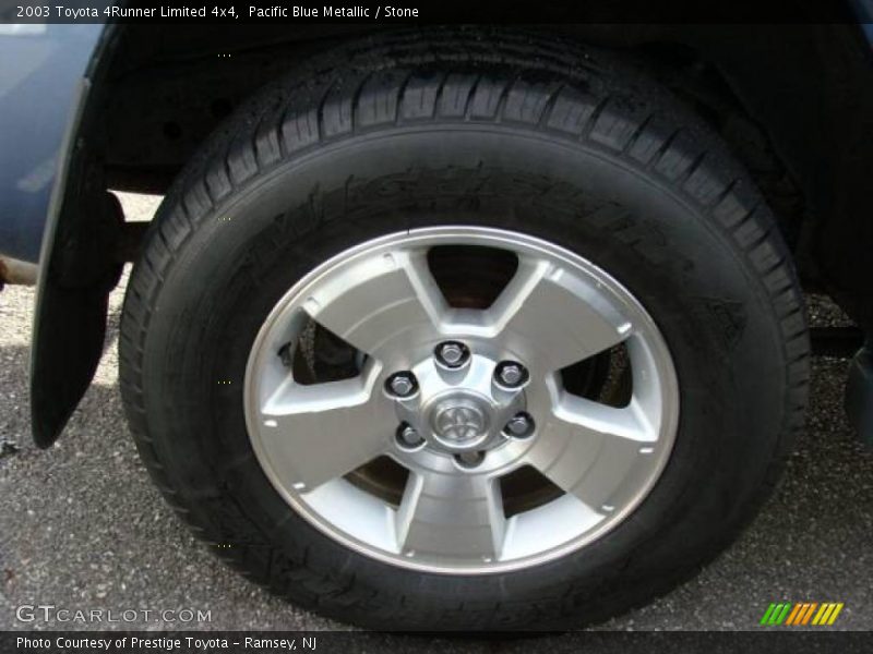 Pacific Blue Metallic / Stone 2003 Toyota 4Runner Limited 4x4