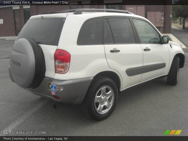 Frosted White Pearl / Gray 2003 Toyota RAV4