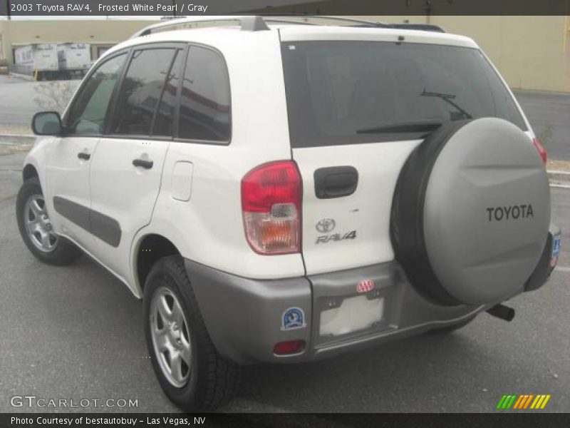 Frosted White Pearl / Gray 2003 Toyota RAV4