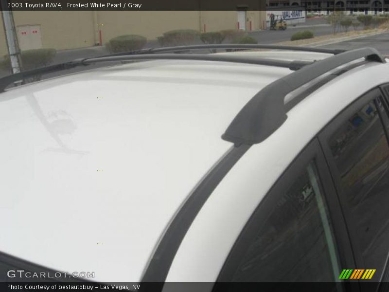 Frosted White Pearl / Gray 2003 Toyota RAV4