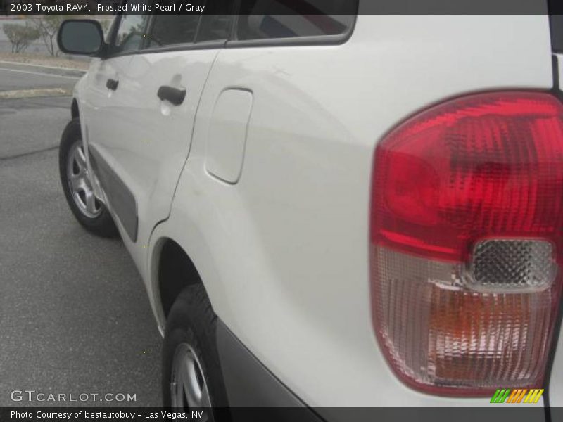 Frosted White Pearl / Gray 2003 Toyota RAV4