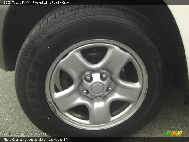 Frosted White Pearl / Gray 2003 Toyota RAV4