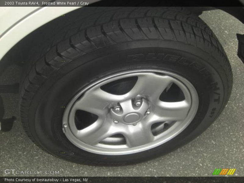 Frosted White Pearl / Gray 2003 Toyota RAV4