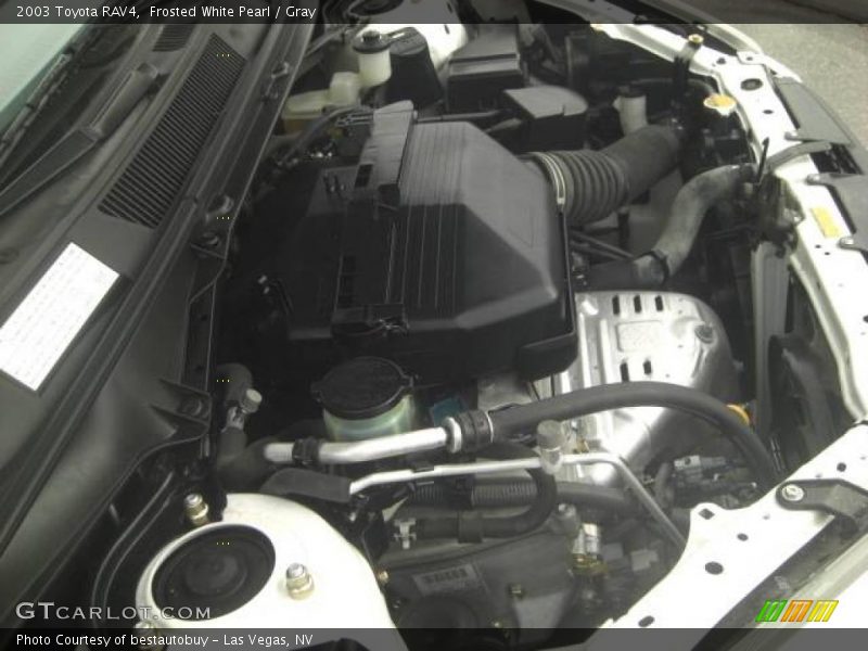 Frosted White Pearl / Gray 2003 Toyota RAV4