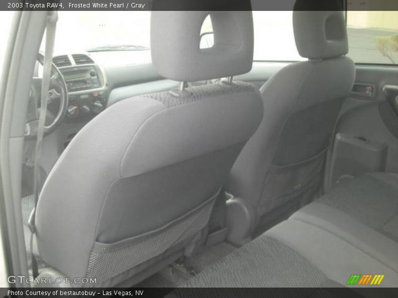Frosted White Pearl / Gray 2003 Toyota RAV4