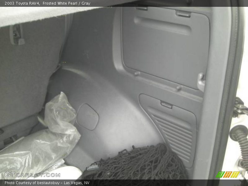 Frosted White Pearl / Gray 2003 Toyota RAV4