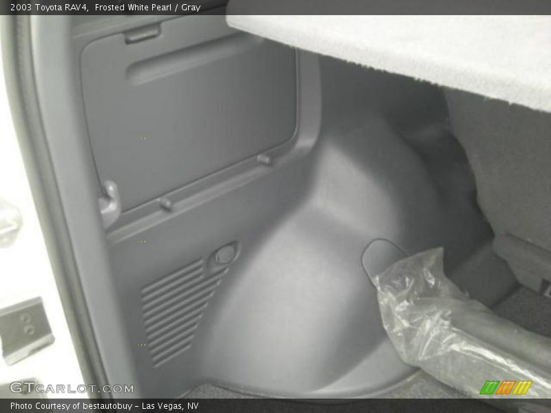 Frosted White Pearl / Gray 2003 Toyota RAV4