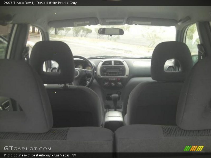 Frosted White Pearl / Gray 2003 Toyota RAV4