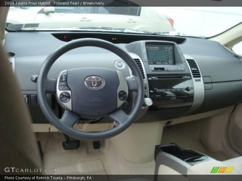 Tideland Pearl / Brown/Ivory 2004 Toyota Prius Hybrid