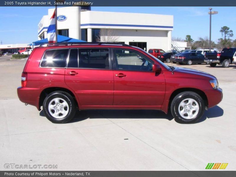 Salsa Red Pearl / Ivory 2005 Toyota Highlander I4
