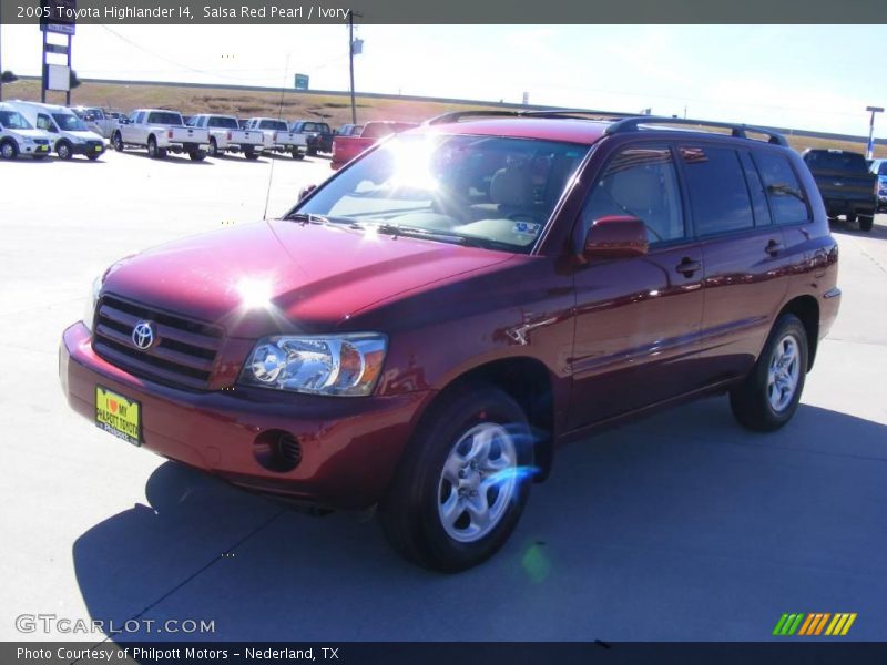 Salsa Red Pearl / Ivory 2005 Toyota Highlander I4