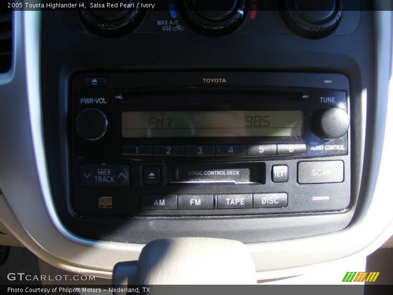 Salsa Red Pearl / Ivory 2005 Toyota Highlander I4